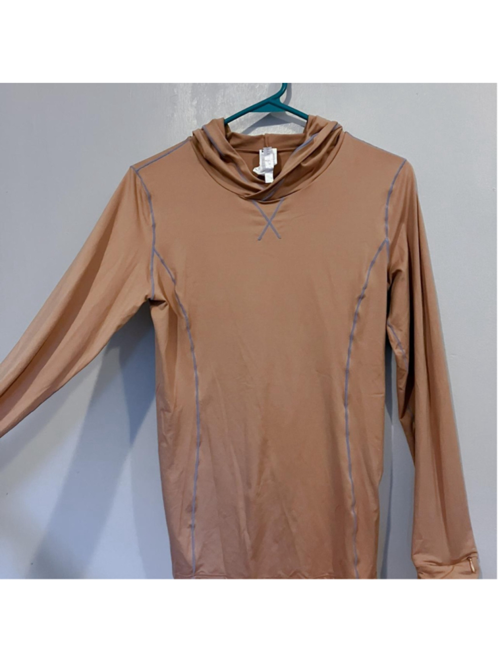 Fabletics Vada Hoodie "Desert Sand" Workout Essential (Small)